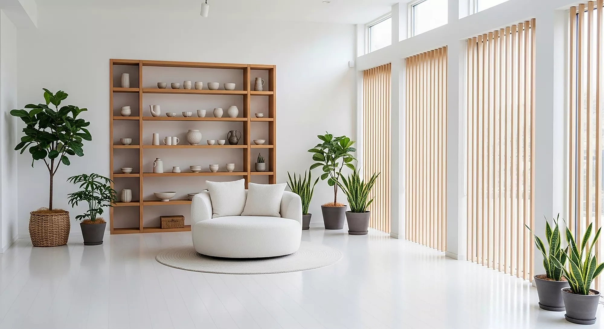 Pavimento in Laminato effetto legno bianco